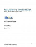 Cover for Visualization vs Communications paper a 3D PDF Consortium whitepaper