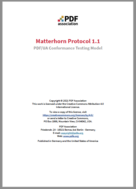 Matterhorn Protocol 1.1 cover page