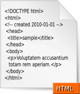 HTML for document type