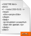 HTML for document type