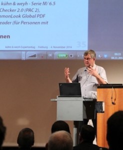 Olaf Drümmer, Vorstandsvorsitzender der PDF Association, auf dem kühn&weyh Expertentag