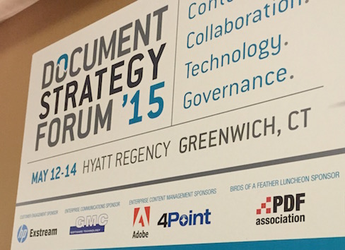 Document Strategy Forum billboard