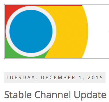 Chome Stable Channel Update