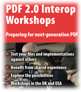 PDF 2.0 interop flyer cover