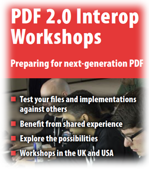 PDF 2.0 interop flyer cover