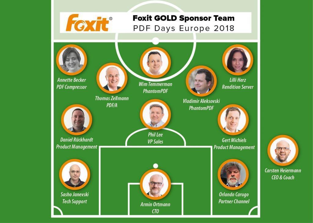 Foxit GOLD Sponsor Team