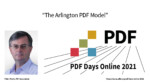 The Arlington PDF Model, a presentation by Peter Wyatt at PDF Days Online 2021