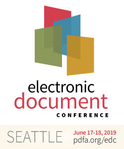 EDC logo, June 17-18 2019, Seattle