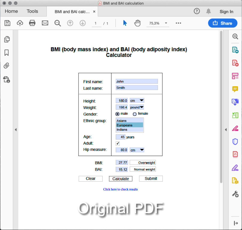 Animation showing PDF page and derived HTML.