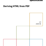 Deriving HTML from PDF cover image