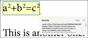 Highlight annotation with MathML on top of a math equation