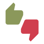 Thumbs up and thumbs down.