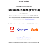 Cover of ISO 32000-2:2020, errata collection 2