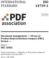 ISO 14739-1 Document management - 3D use of Product Representation Compact (PRC) format Part 1 PRC 10001 cover with PDF Association logo