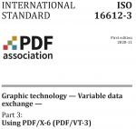 ISO 16612-3 Graphic Technology Variable Exchange using PDF/X-6 PDF/VT-3 cover