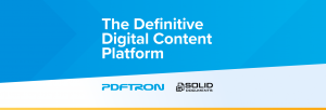 Logo for PDFTron and Solid Documents as The Definitive Digital Content Platform