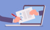 A signed document delivered via computer.