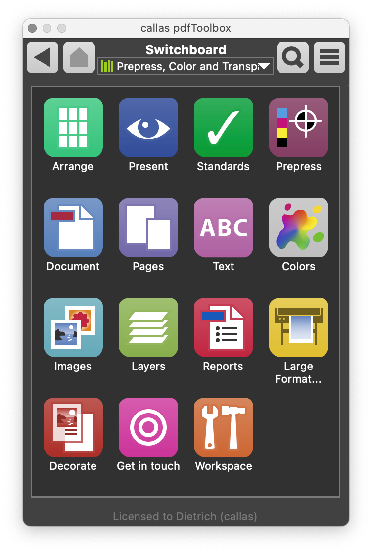 Screen shot with various app logos