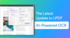 The latest update to UPDF AI-Powered OCR and screen print