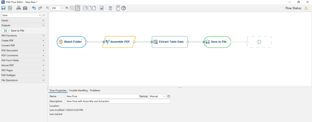 Workflow example