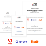 ISO 32000 sponsored by Adobe, Apryse and Foxit.