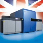 British flag in background with Konica Minolta devices in front