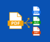 Graphic showing PDF going to .Doc, .XLS and .PPT documents