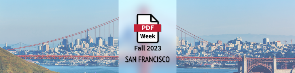 PDF Week Fall 2023 San Francisco