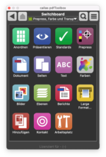 Screenshot of callas PDF toolbox 14.3