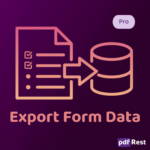 Export form data