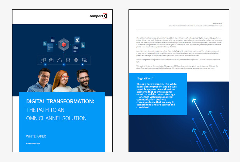 Preview photo of the front page and second page of the white paper