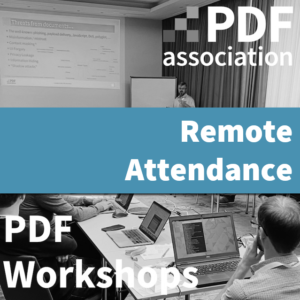 Logo PDF Workshop Remote Attendance