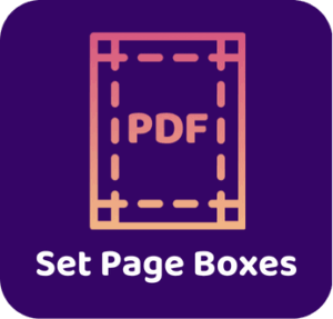 Set Page Boxes in PDF