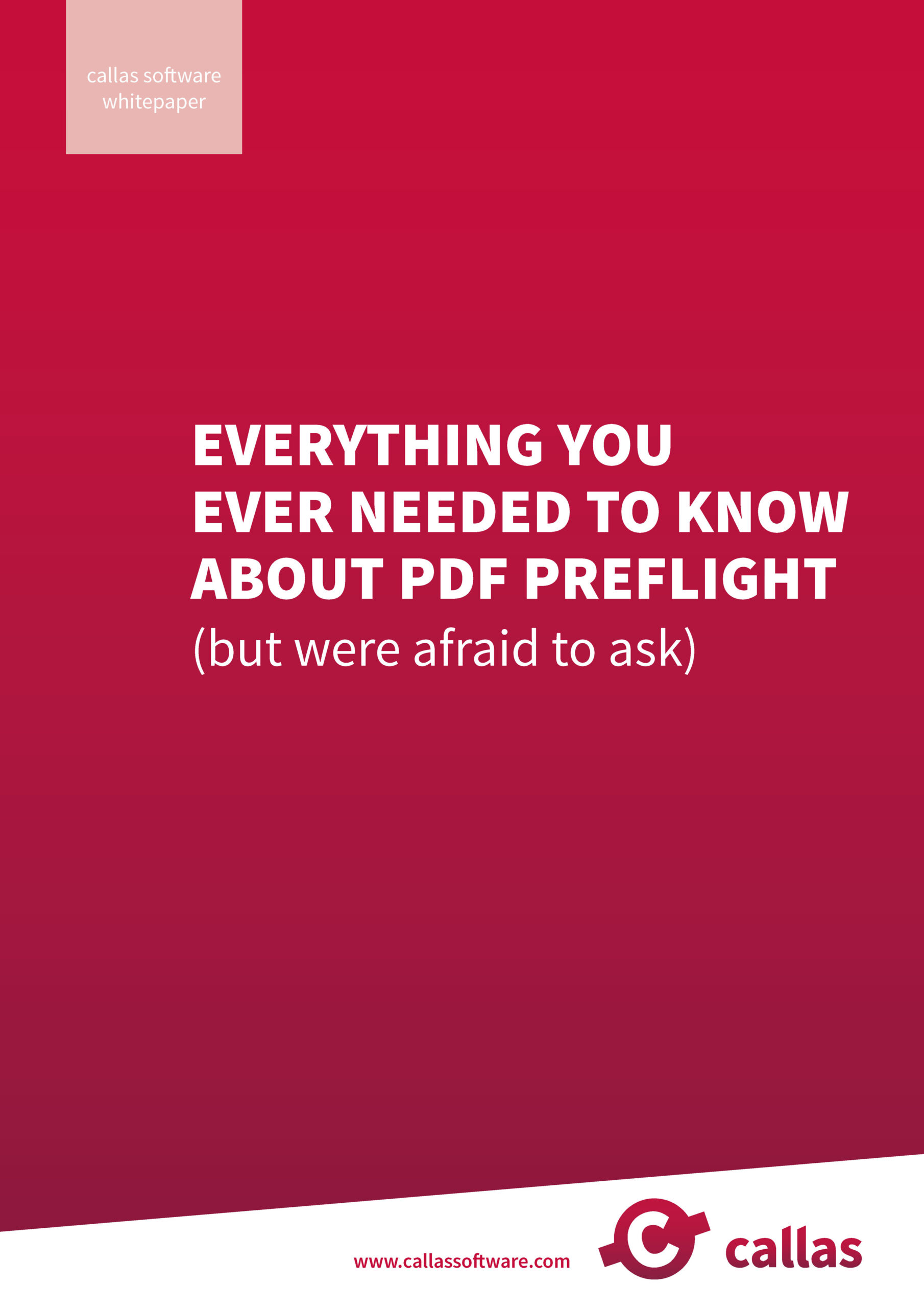 White paper cover - Everything you ever needed to know about PDF Preflight