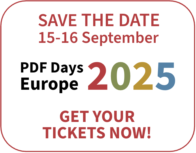 PDF Days Europe 2025 Banner mobile2