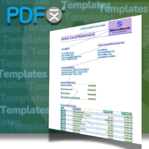 PDFix Template logo with PDF Invoice showing tag structure