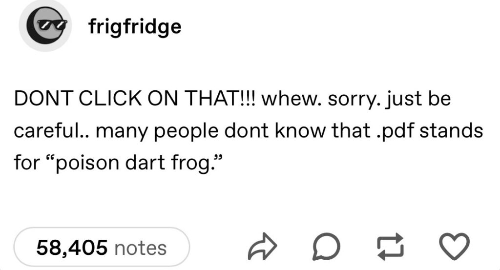 Screenshot of the post