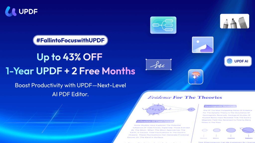 fall into focus with UPDF up to 43% off 1-year UPDF + 2 free months