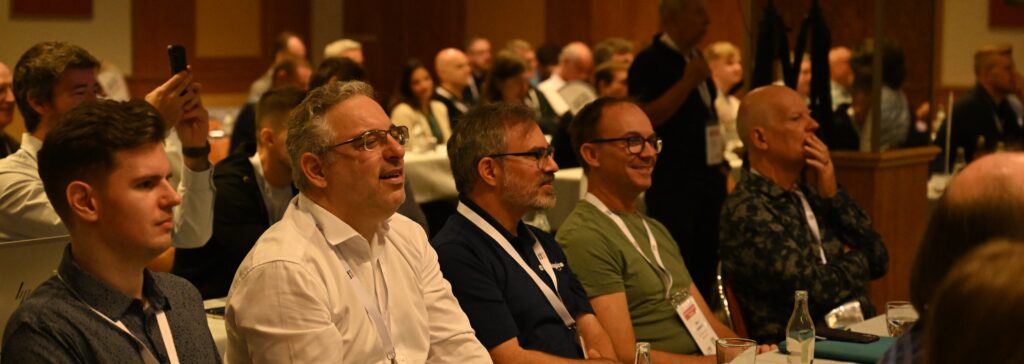 Audience for the Monday keynote.