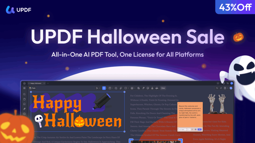 UPDF Halloween sale