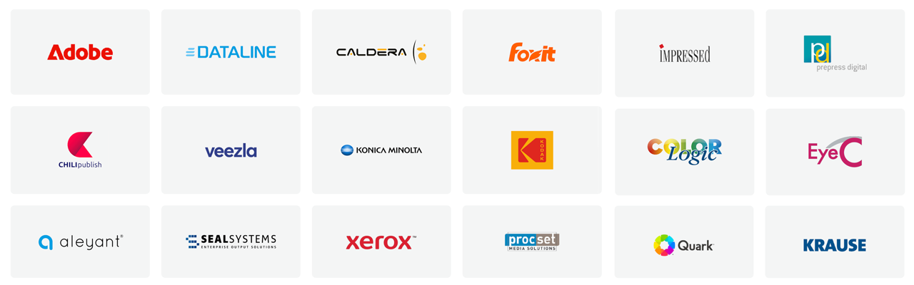 Company logos for callas OEM partners