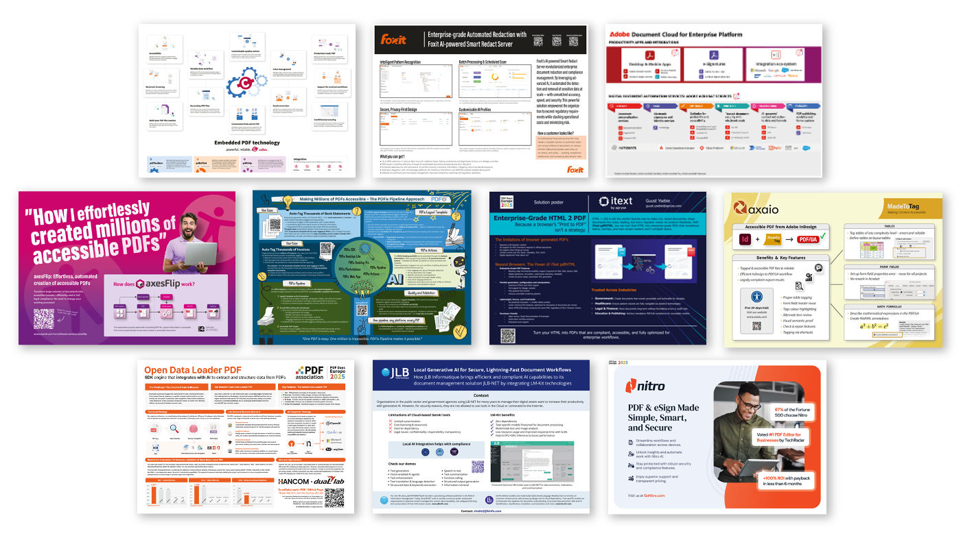 Mockup of all Solution Posters