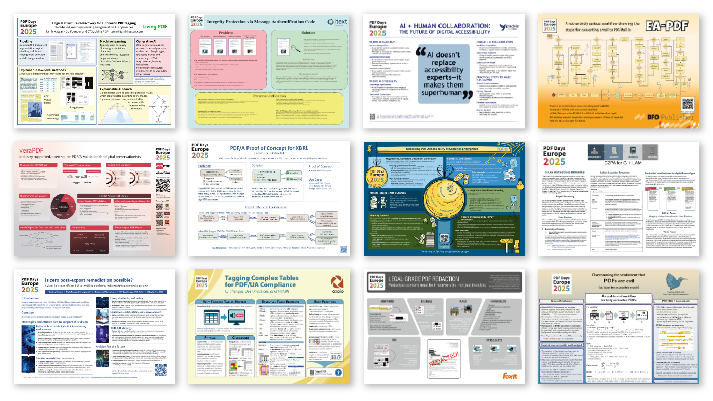 Mockup of all Technical Posters