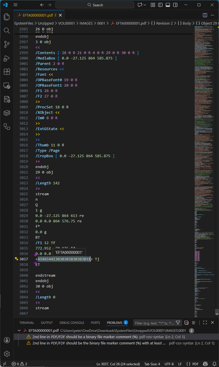 Screenshot of VS Code discussed in the text.