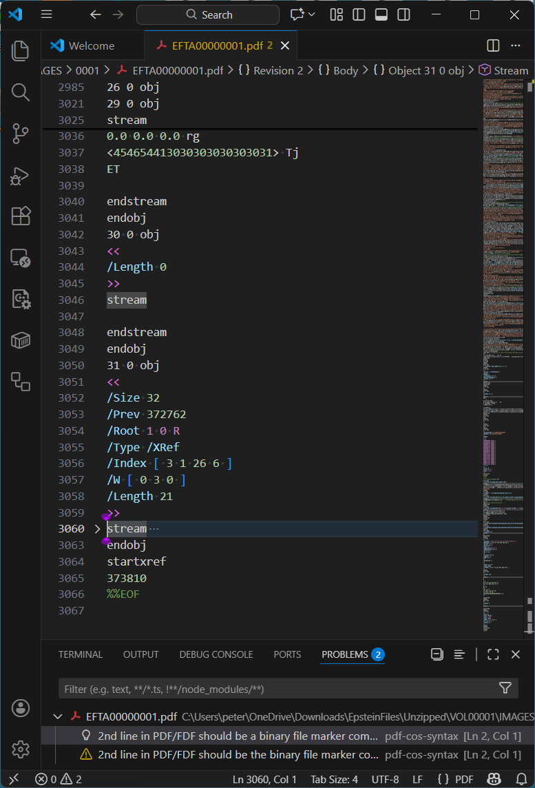 Screenshot of VS Code discussed in the text.