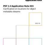 PDF 2.0 Application Note 003 Object metadata cover image
