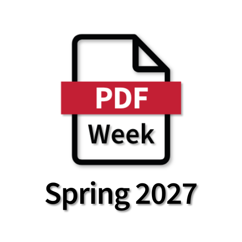 PDF Week Spring 2027 logo