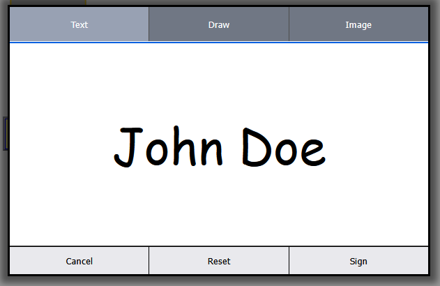 Text Signatures