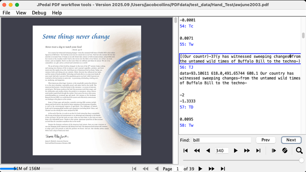 Command Search - JPedal PDF Inspector