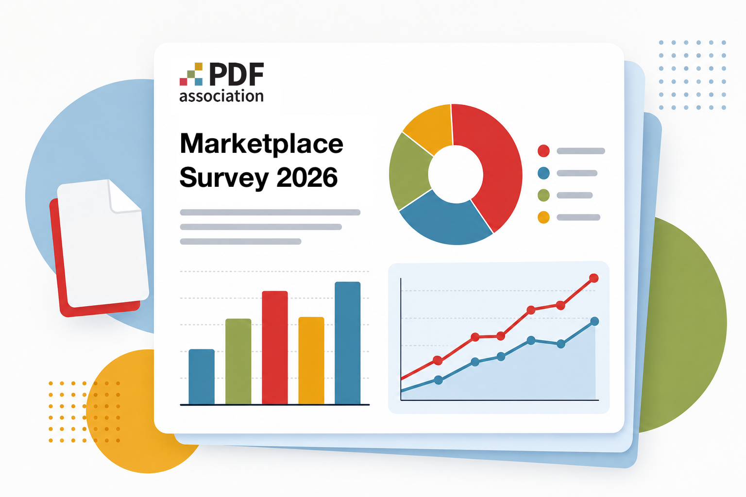 Illustration of a marketplace survey of the PDF Association
